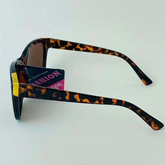 SG00720 Fashion Sunglasses For Women Cat-eye 100% UVA/UVB Protection, Brown - Picture 4 of 7